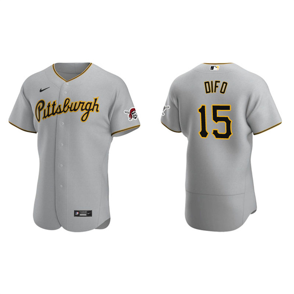 Men's Pittsburgh Pirates Wilmer Difo Gray Authentic Road Jersey