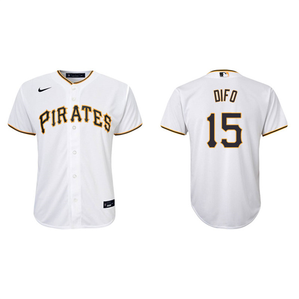 Youth Pittsburgh Pirates Wilmer Difo White Replica Home Jersey