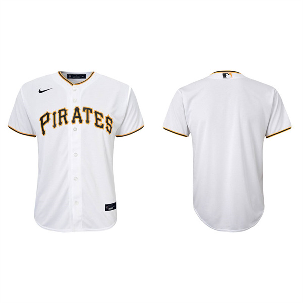 Youth Pittsburgh Pirates White Replica Home Jersey