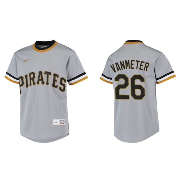 Youth Pittsburgh Pirates Josh VanMeter Gray Cooperstown Collection Jersey