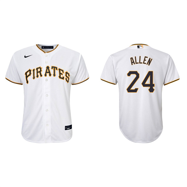 Youth Greg Allen Pittsburgh Pirates White Replica Home Jersey