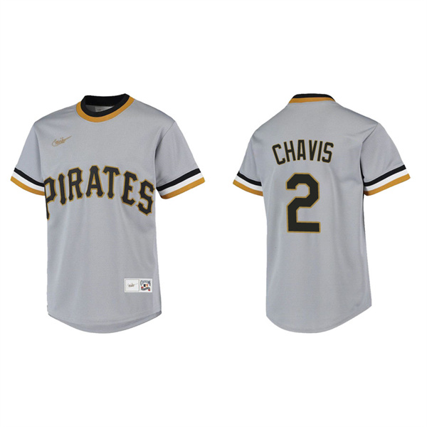 Youth Michael Chavis Pittsburgh Pirates Gray Cooperstown Collection Jersey