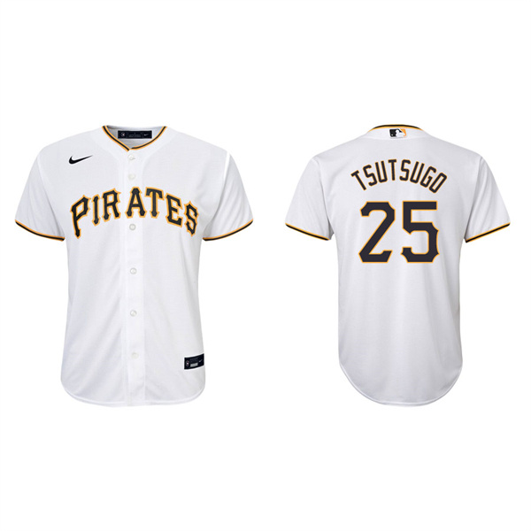 Youth Yoshitomo Tsutsugo Pittsburgh Pirates White Replica Home Jersey