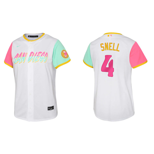 Youth Blake Snell San Diego Padres White 2022 City Connect Replica Jersey