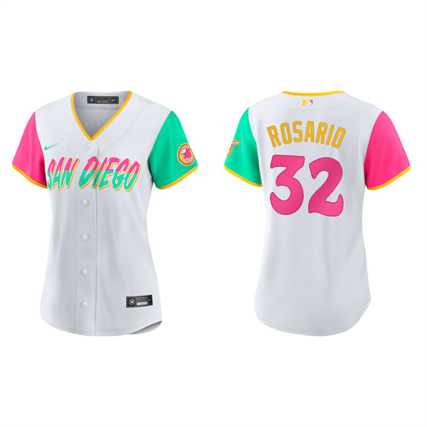 Women's Eguy Rosario San Diego Padres White 2022 City Connect Replica Jersey