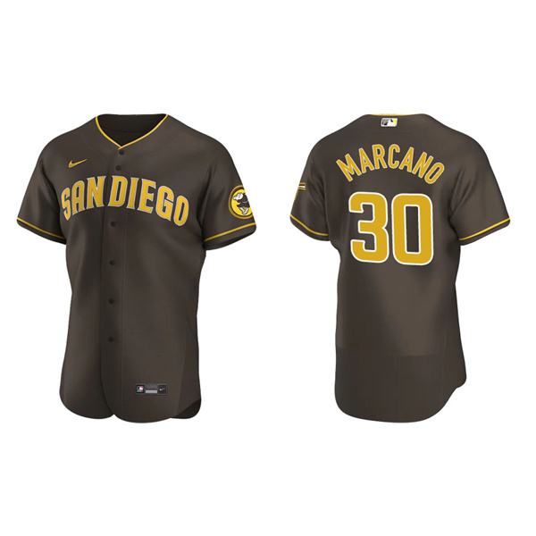 Men's Tucupita Marcano San Diego Padres Brown Authentic Road Jersey