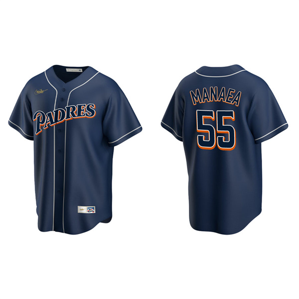 Men's San Diego Padres Sean Manaea Navy Cooperstown Collection Jersey