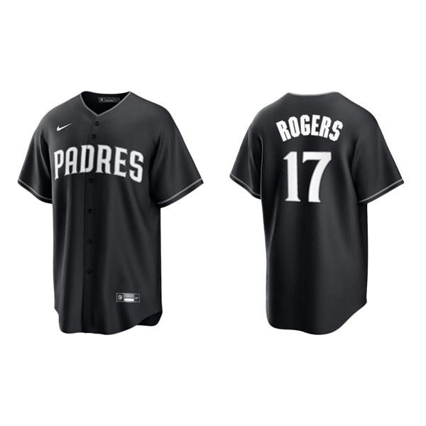 Men's San Diego Padres Taylor Rogers Black White Replica Official Jersey