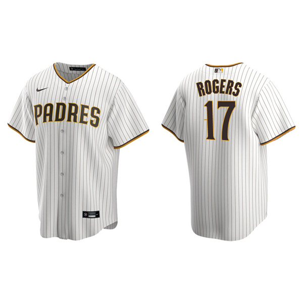 Men's San Diego Padres Taylor Rogers White Brown Replica Home Jersey