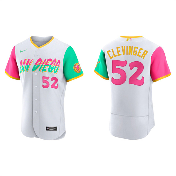 Men's Mike Clevinger San Diego Padres White 2022 City Connect Authentic Jersey