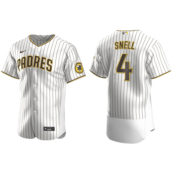 Men's San Diego Padres Blake Snell White Brown Authentic Alternate Jersey
