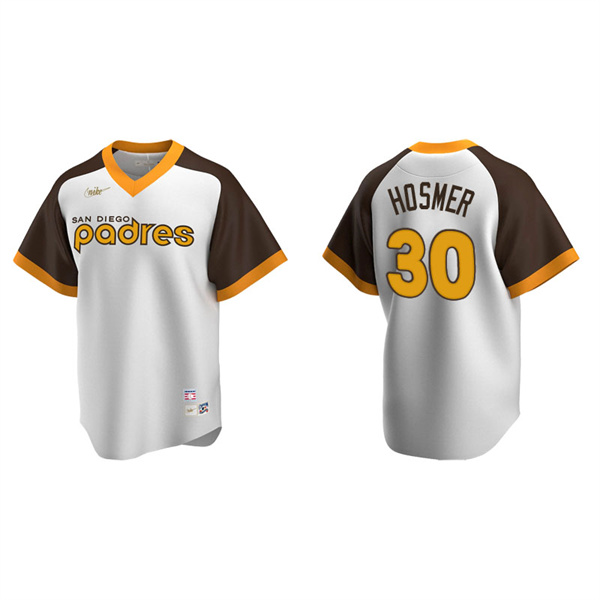 Men's San Diego Padres Eric Hosmer White Cooperstown Collection Home Jersey
