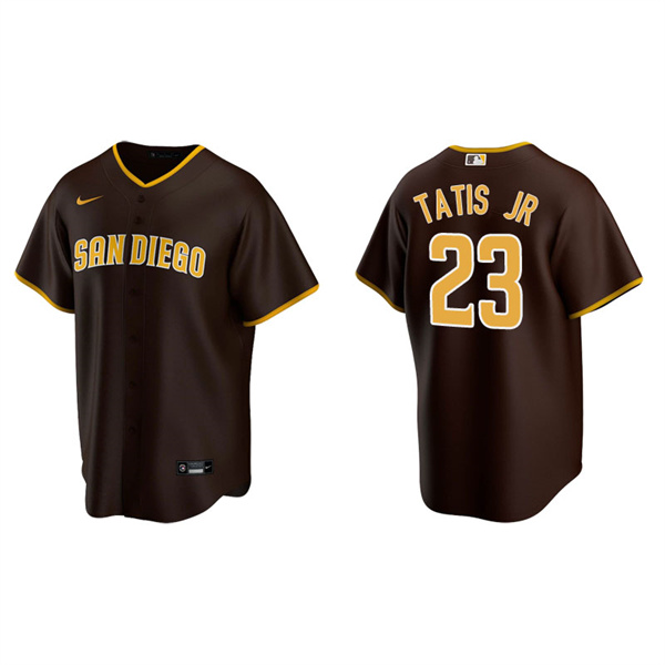 Men's San Diego Padres Fernando Tatis Jr. Brown Replica Road Jersey