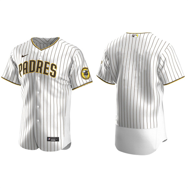 Men's San Diego Padres White Brown Authentic Alternate Jersey