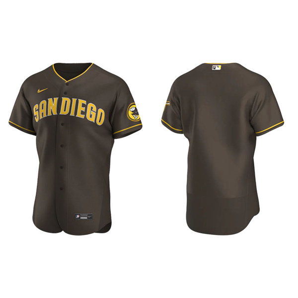 Men's San Diego Padres Brown Authentic Road Jersey