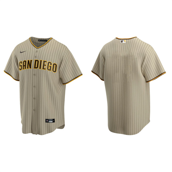 Men's San Diego Padres Sand Brown Replica Alternate Jersey