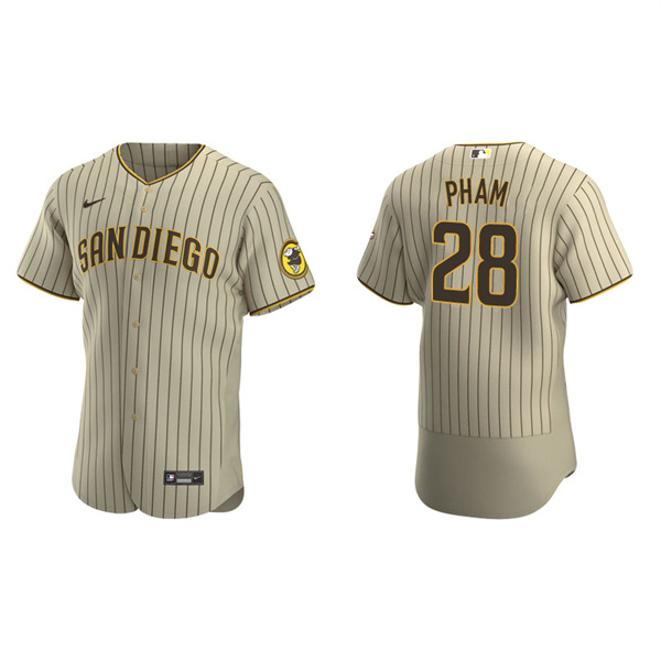 Men's San Diego Padres Tommy Pham Tan Brown Authentic Alternate Jersey