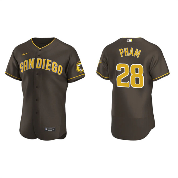 Men's San Diego Padres Tommy Pham Brown Authentic Road Jersey