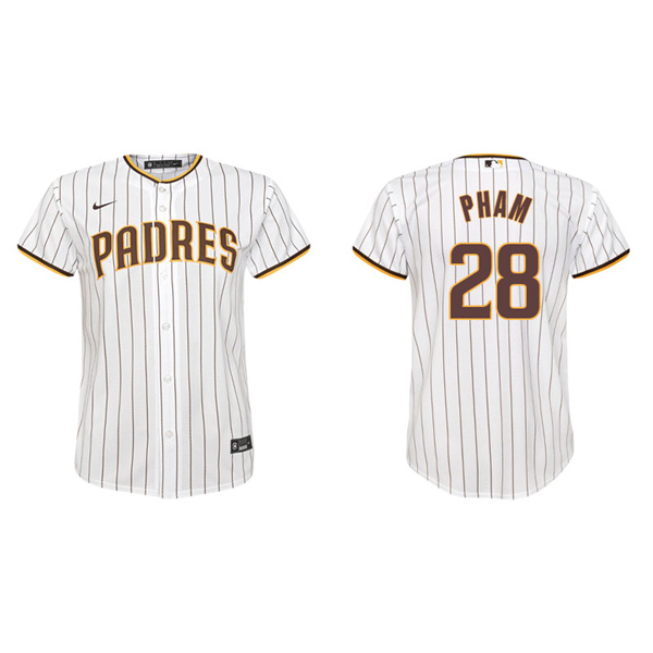 Youth San Diego Padres Tommy Pham White Replica Home Jersey