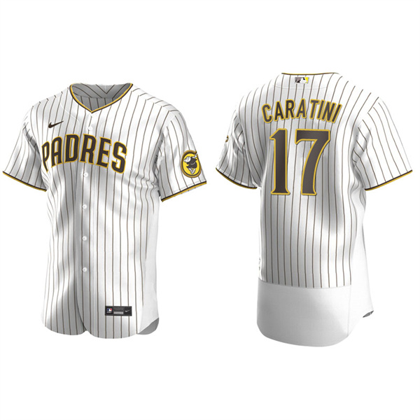 Men's San Diego Padres Victor Caratini White Brown Authentic Alternate Jersey
