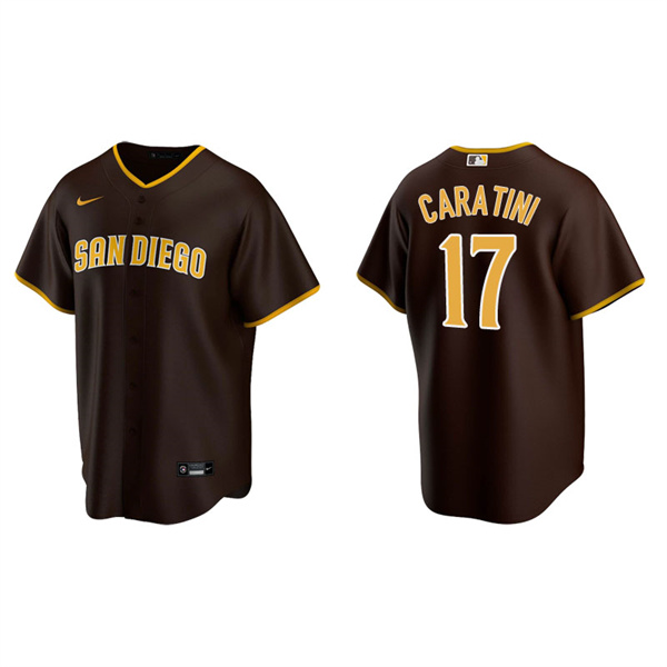 Men's San Diego Padres Victor Caratini Brown Replica Road Jersey