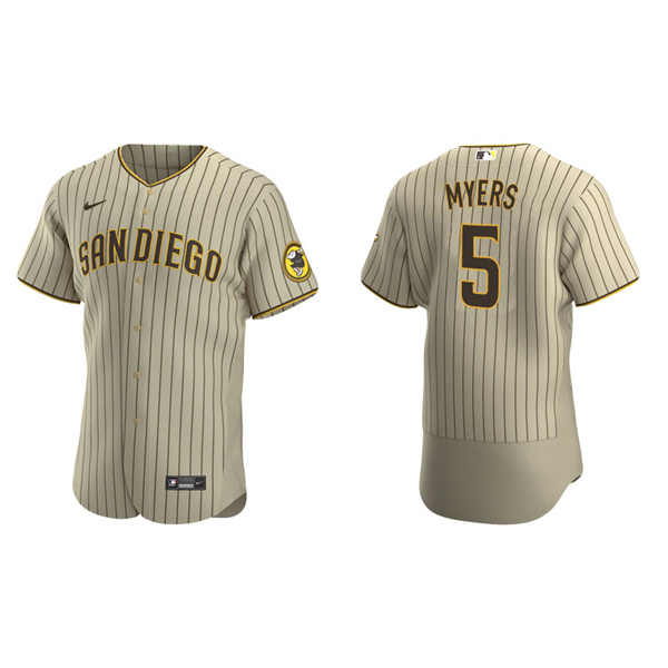 Men's San Diego Padres Wil Myers Tan Brown Authentic Alternate Jersey