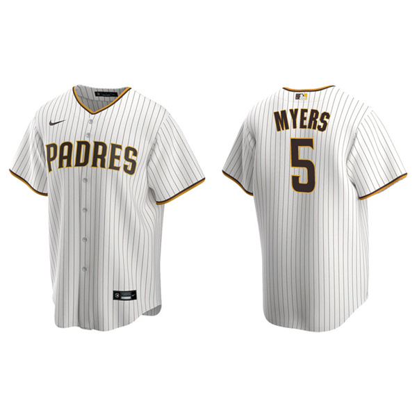 Men's San Diego Padres Wil Myers White Brown Replica Home Jersey