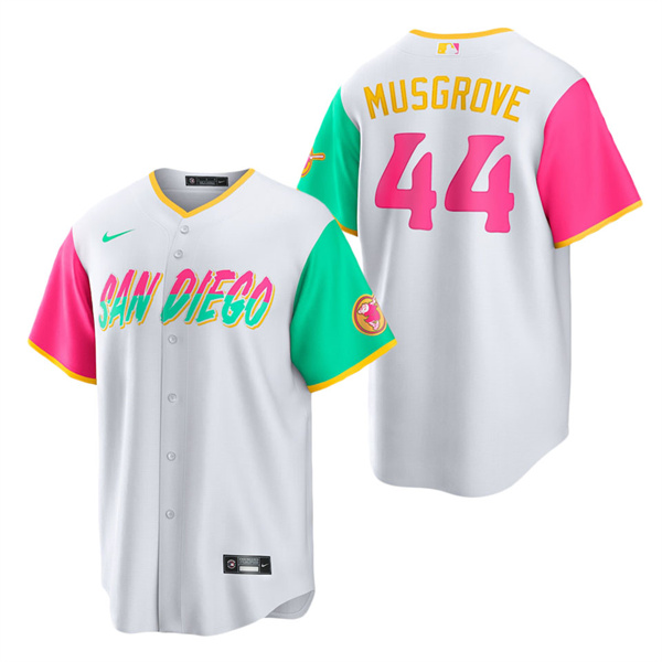 Men's San Diego Padres Joe Musgrove White 2022 City Connect Replica Jersey