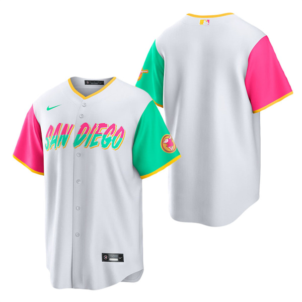 Men's San Diego Padres White 2022 City Connect Replica Team Jersey
