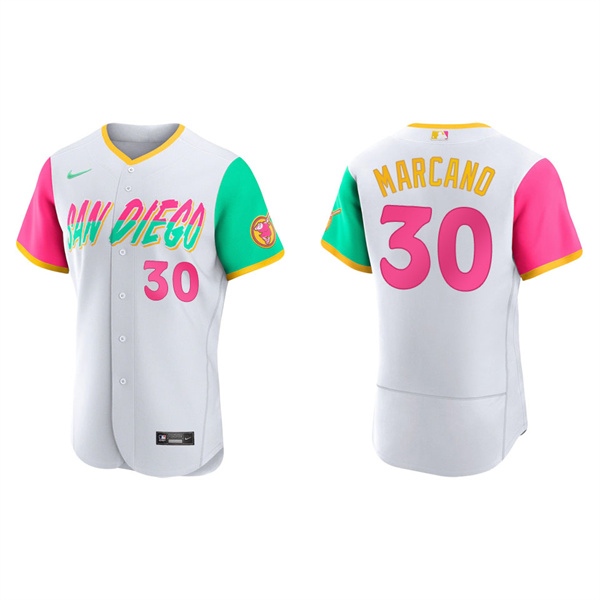 Men's Tucupita Marcano San Diego Padres White 2022 City Connect Authentic Jersey
