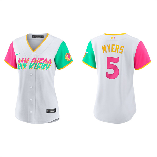 Women's Wil Myers San Diego Padres White 2022 City Connect Replica Jersey