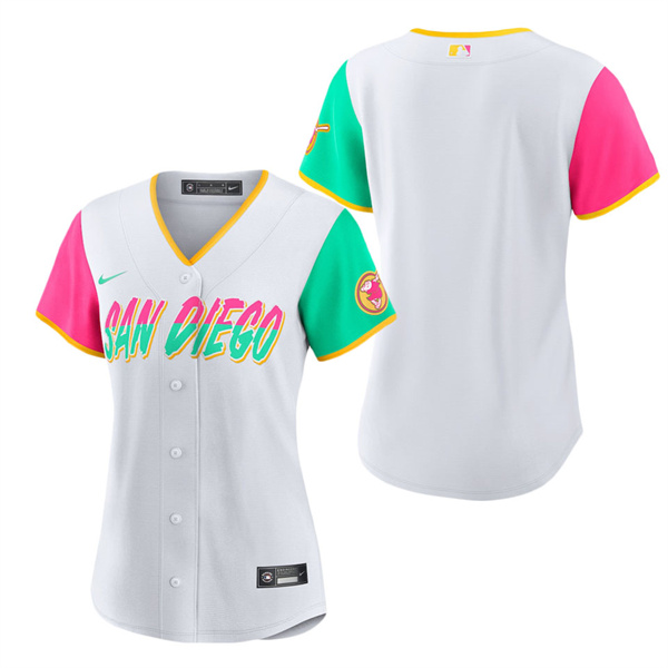 Women's San Diego Padres White 2022 City Connect Replica Team Jersey