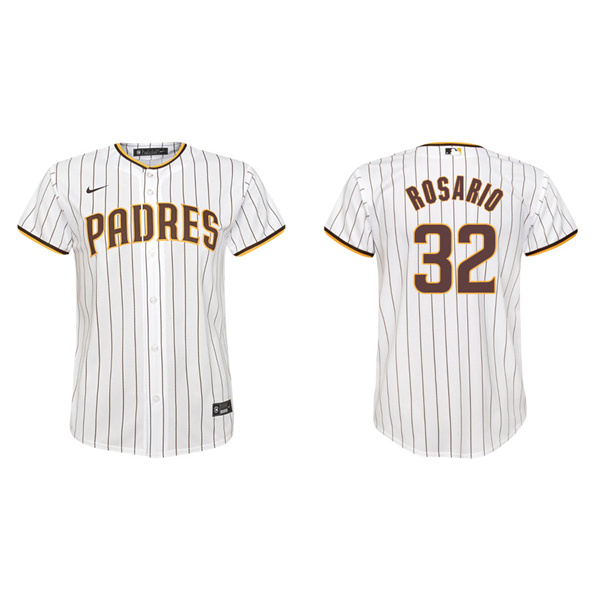 Youth San Diego Padres Eguy Rosario White Replica Home Jersey