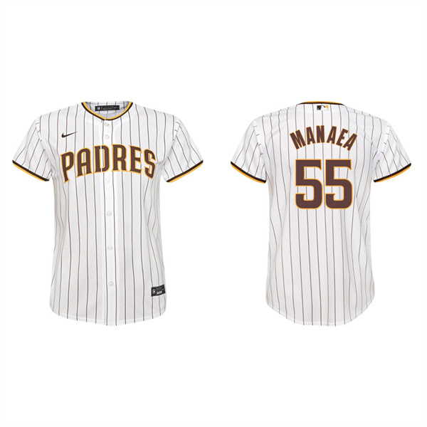Youth San Diego Padres Sean Manaea White Replica Home Jersey