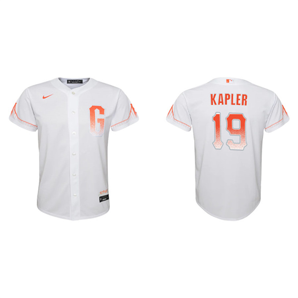 Youth Gabe Kapler Giants Nike White 2021 City Connect Replica Jersey