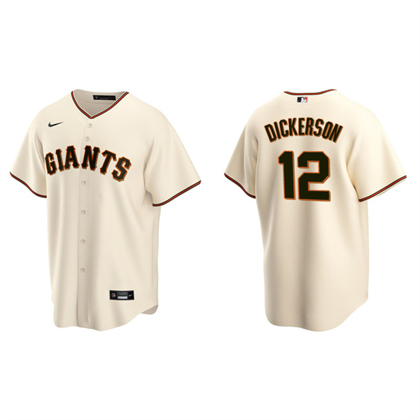 Men's San Francisco Giants Alex Dickerson Cream Replica Home Jersey