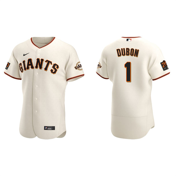 Men's San Francisco Giants Mauricio Dubon Cream Authentic Home Jersey