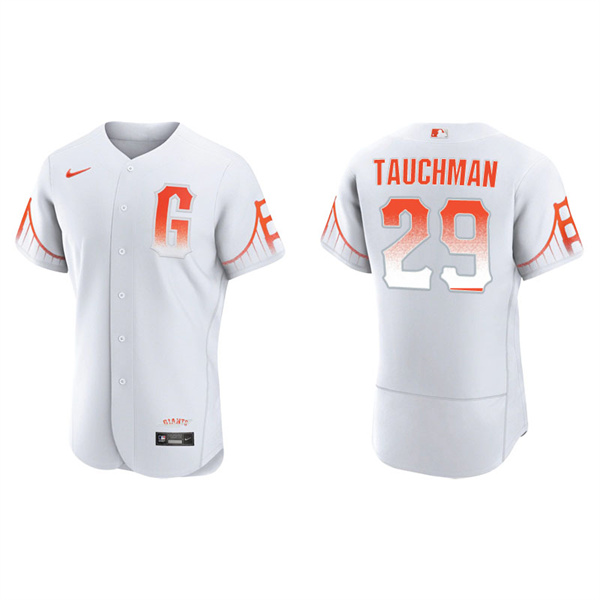 Men's San Francisco Giants Mike Tauchman White 2021 City Connect Authentic Jersey