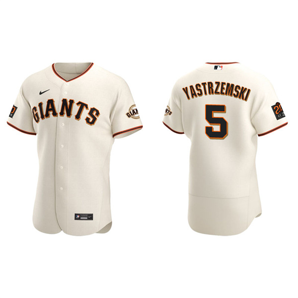 Men's San Francisco Giants Mike Yastrzemski Cream Authentic Home Jersey