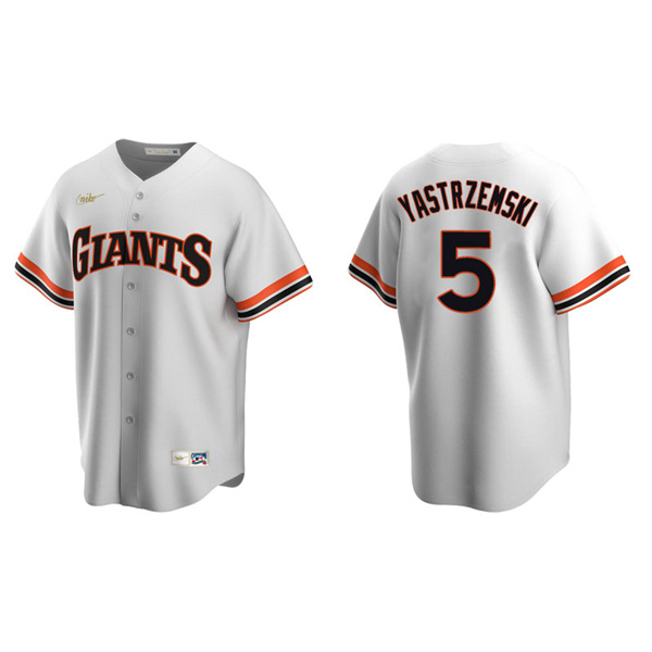 Men's San Francisco Giants Mike Yastrzemski White Cooperstown Collection Home Jersey