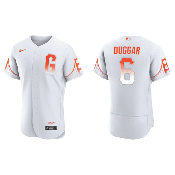 Men's San Francisco Giants Steven Duggar White 2021 City Connect Authentic Jersey