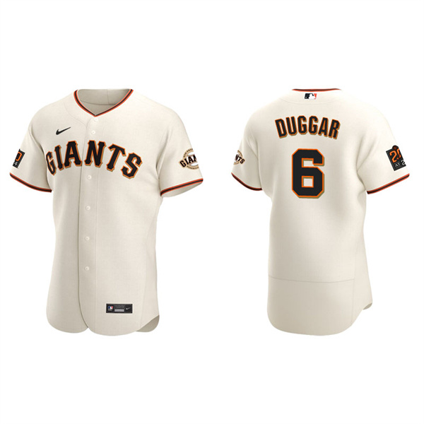 Men's San Francisco Giants Steven Duggar Cream Authentic Home Jersey