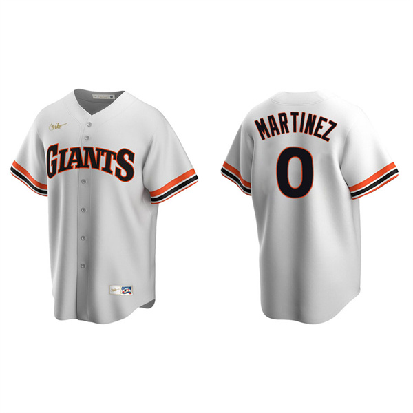 Men's San Francisco Giants Carlos Martinez White Cooperstown Collection Home Jersey
