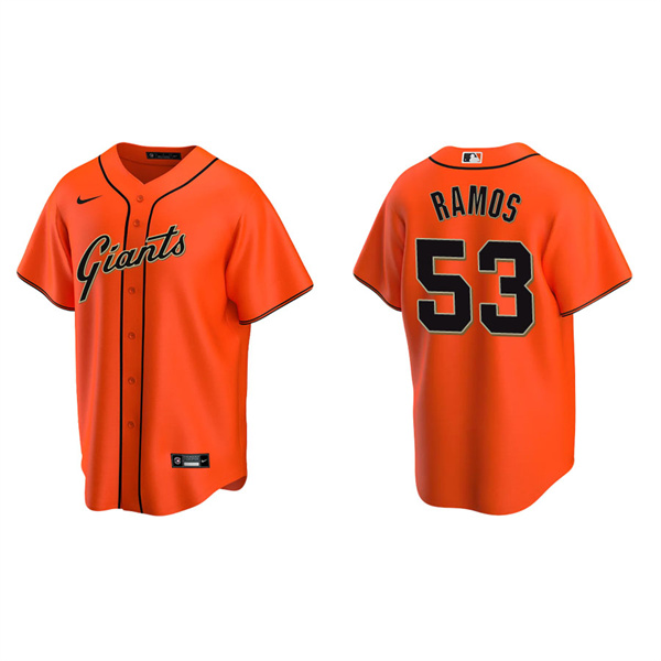 Men's San Francisco Giants Heliot Ramos Orange Replica Alternate Jersey