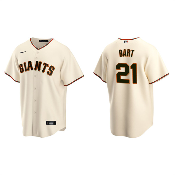 Men's San Francisco Giants Joey Bart Cream Replica Home Jersey