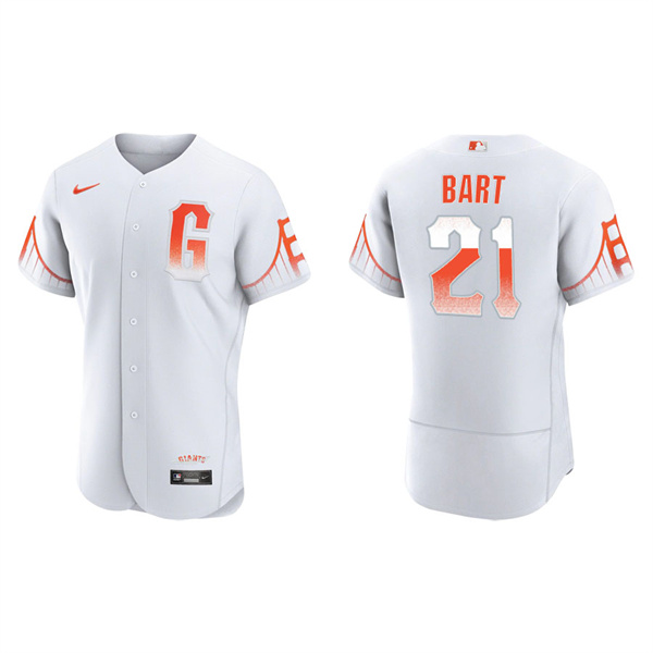 Men's San Francisco Giants Joey Bart White 2021 City Connect Authentic Jersey