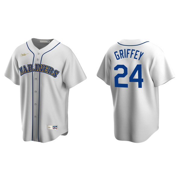 Men's Seattle Mariners Ken Griffey Jr. White Cooperstown Collection Home Jersey