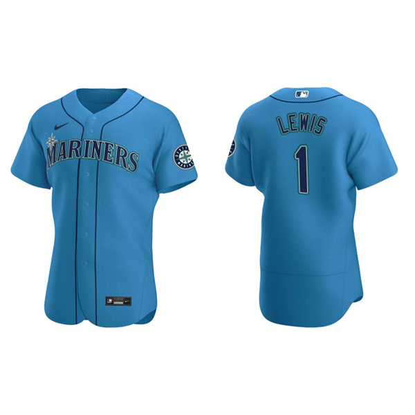 Men's Seattle Mariners Kyle Lewis Royal Authentic Alternate Jersey