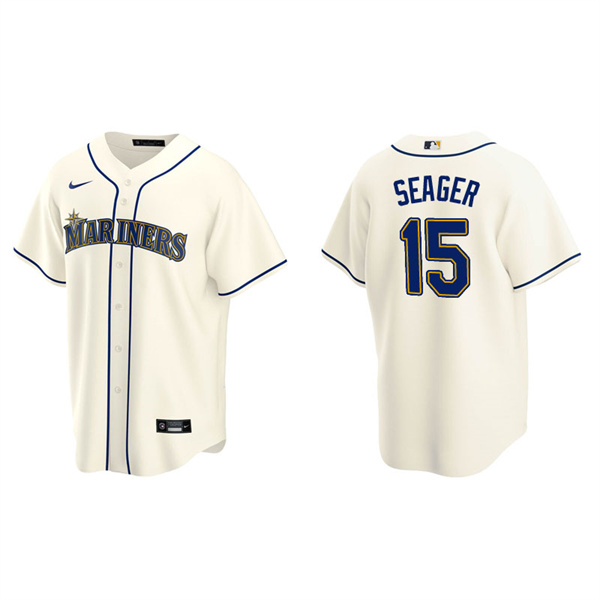 Men's Seattle Mariners Kyle Seager Cream Replica Alternate Jersey
