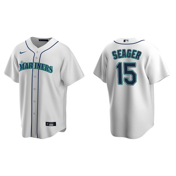 Men's Seattle Mariners Kyle Seager White Replica Home Jersey